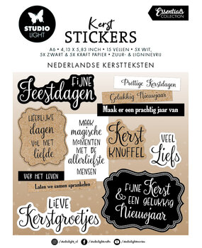 Studio Light Nederlandse Kerstteksten Christmas Stickers (SL-ES-STIC40)
