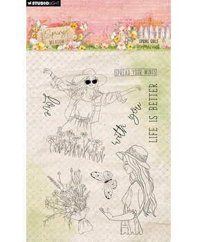 Studio Light Spring Meadow Clear Stamp Spring Girls (SL-SM-STAMP772) (DISCONTINUED)