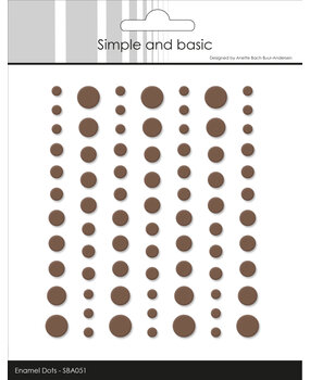 Simple and Basic Matte Enamel Dots Coffee (77pcs) (SBA051)