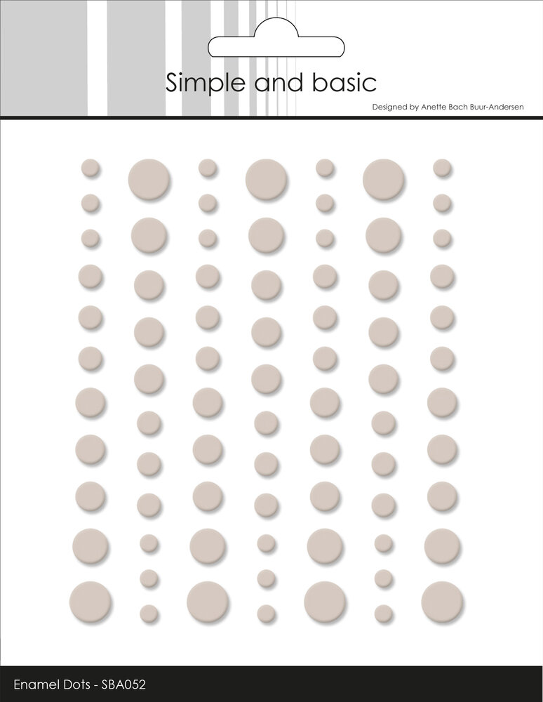 Simple and Basic Matte Enamel Dots Beige (77pcs) (SBA052)