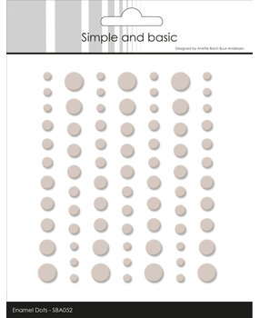 Simple and Basic Matte Enamel Dots Beige (77pcs) (SBA052)