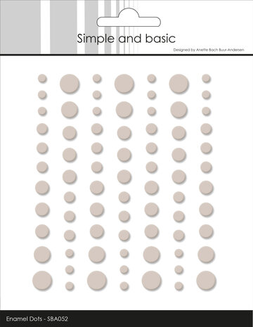 Simple and Basic Matte Enamel Dots Beige (77pcs) (SBA052)
