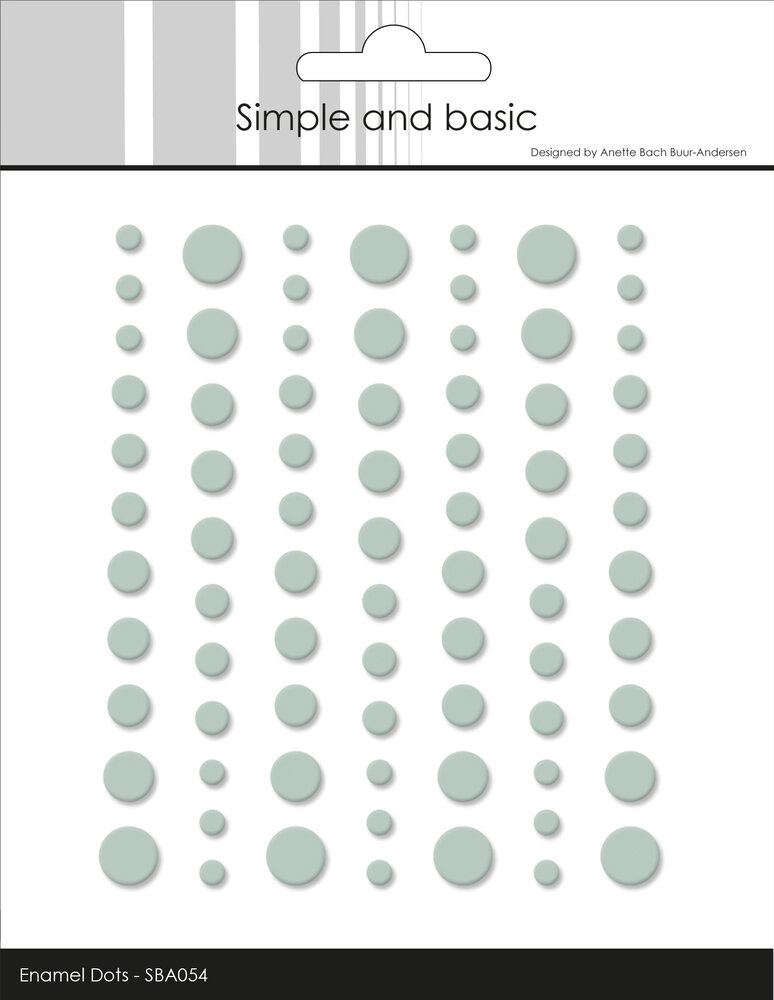 Simple and Basic Matte Enamel Dots Eucalyptus (77pcs) (SBA054)