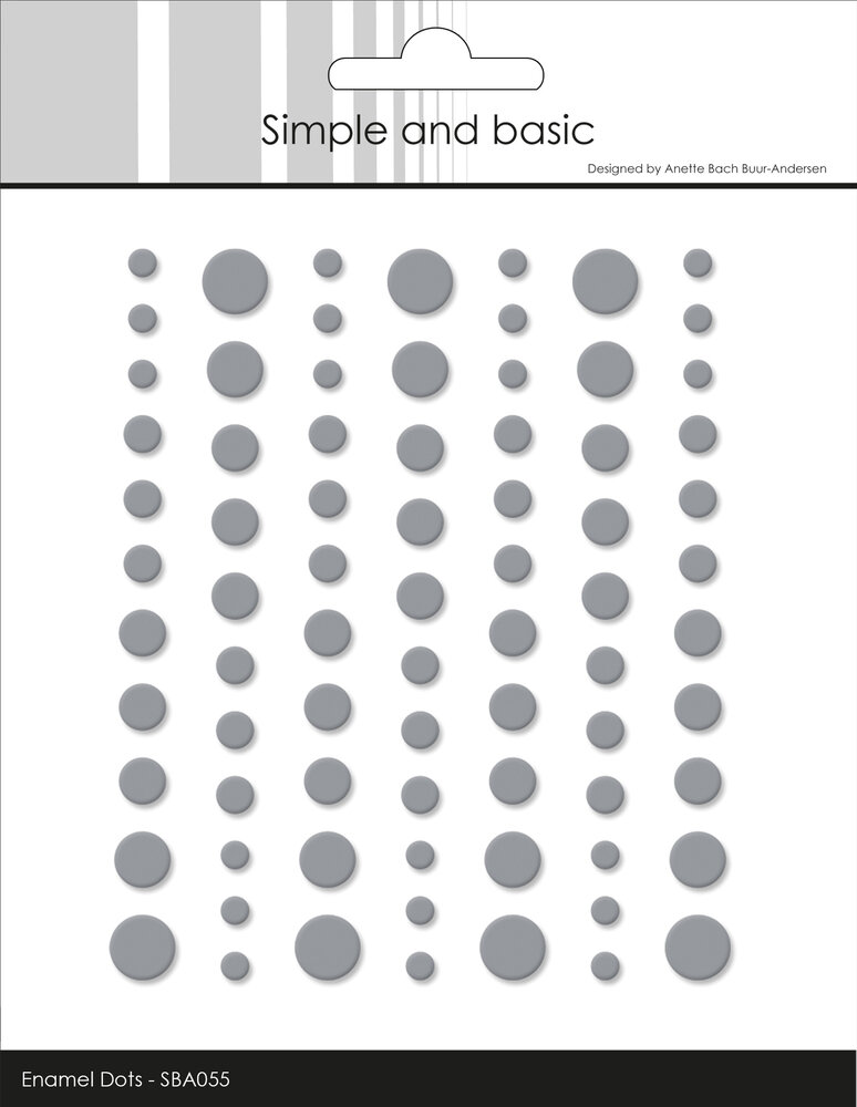 Simple and Basic Matte Enamel Dots Concrete (77pcs) (SBA055)