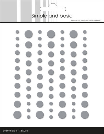 Simple and Basic Matte Enamel Dots Concrete (77pcs) (SBA055)