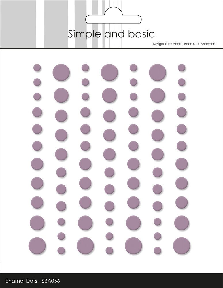 Simple and Basic Matte Enamel Dots Heather (77pcs) (SBA056)