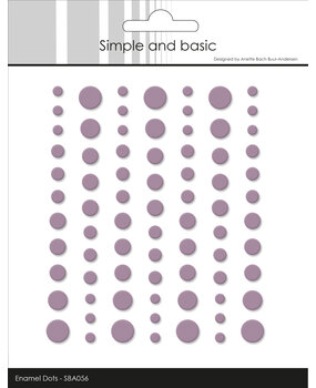 Simple and Basic Matte Enamel Dots Heather (77pcs) (SBA056)