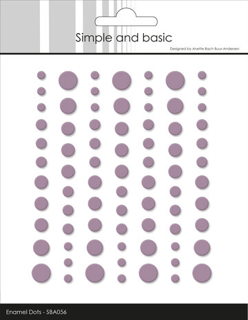 Simple and Basic Matte Enamel Dots Heather (77pcs) (SBA056)