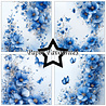Paper Favourites Blue Flowers 6x6 Inch Paper Pad (PF564)