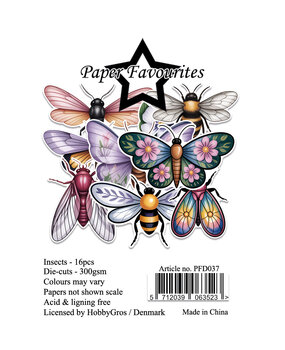 Paper Favourites Die-Cuts A7 Insects (16pcs) (PFD037)