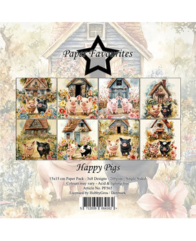 Paper Favourites Happy Pigs 6x6 Inch Paper Pad (PF565)