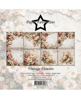 Paper Favourites Vintage Flowers 6x6 Inch Paper Pad (PF567)