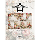 Paper Favourites Vintage Flowers A6 Paper Pad (PFA608)