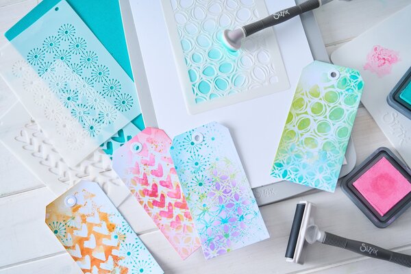 Sizzix Stencil A5 by Vicki Boutin Buildables Backgrounds #1 (4pcs) (667070) Sizzix Stencil A5 by Vicki Boutin Buildables Backgrounds #1 (4pcs) (667070)