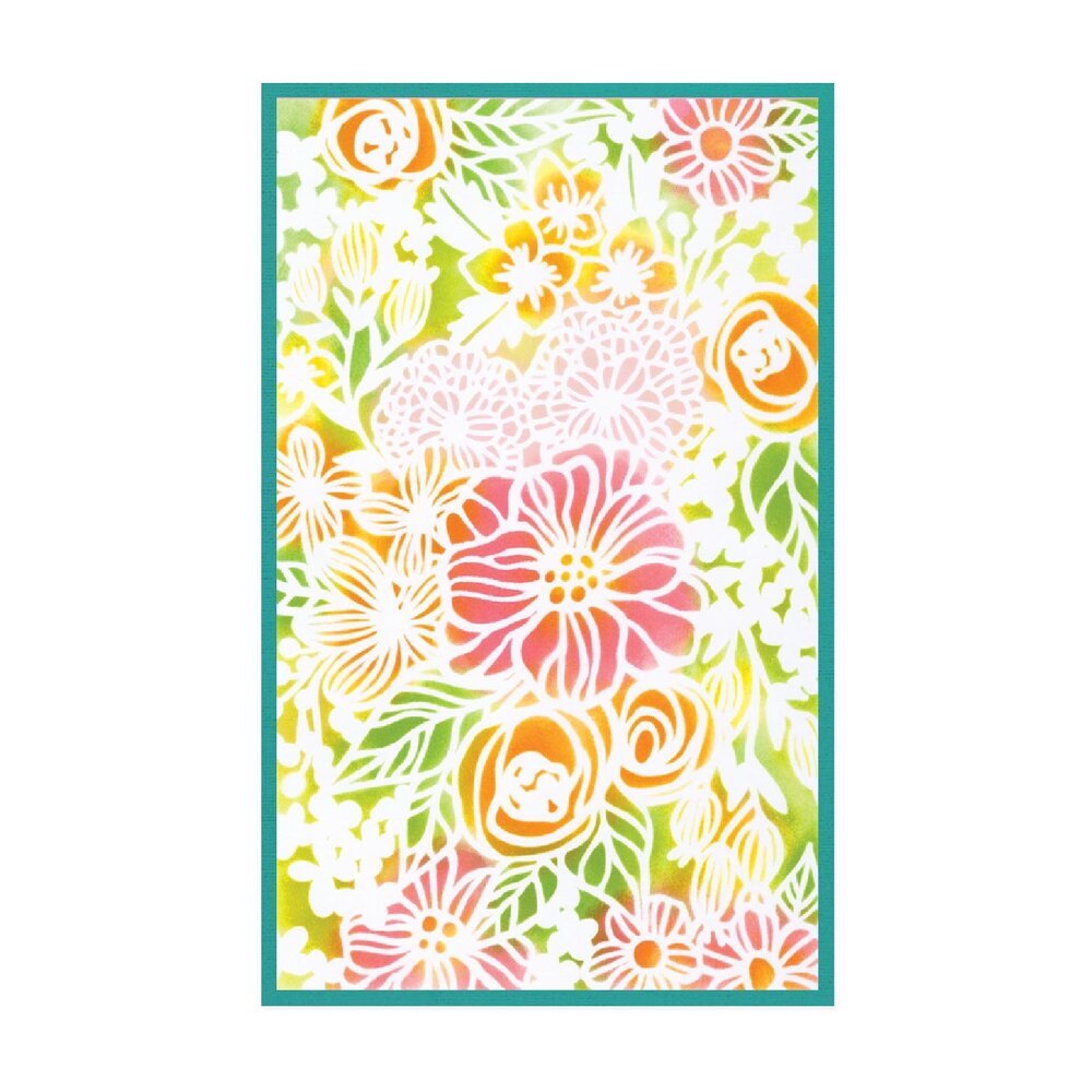 Sizzix Stencil A5 by Vicki Boutin Buildables Botanicals #1 (4pcs) (667071)