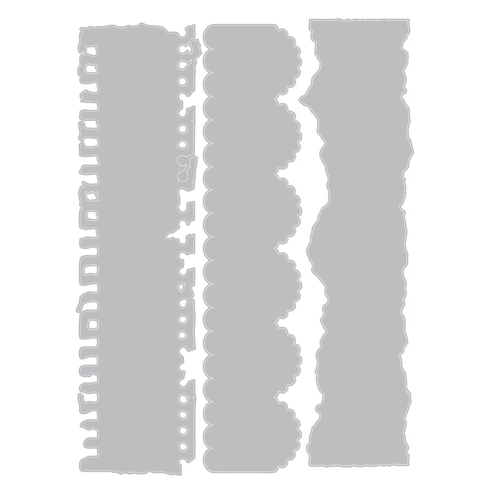 Sizzix Thinlits Die by Vicki Boutin Double Edgers (3pcs) (667072) Sizzix Thinlits Die by Vicki Boutin Double Edgers (3pcs) (667072)