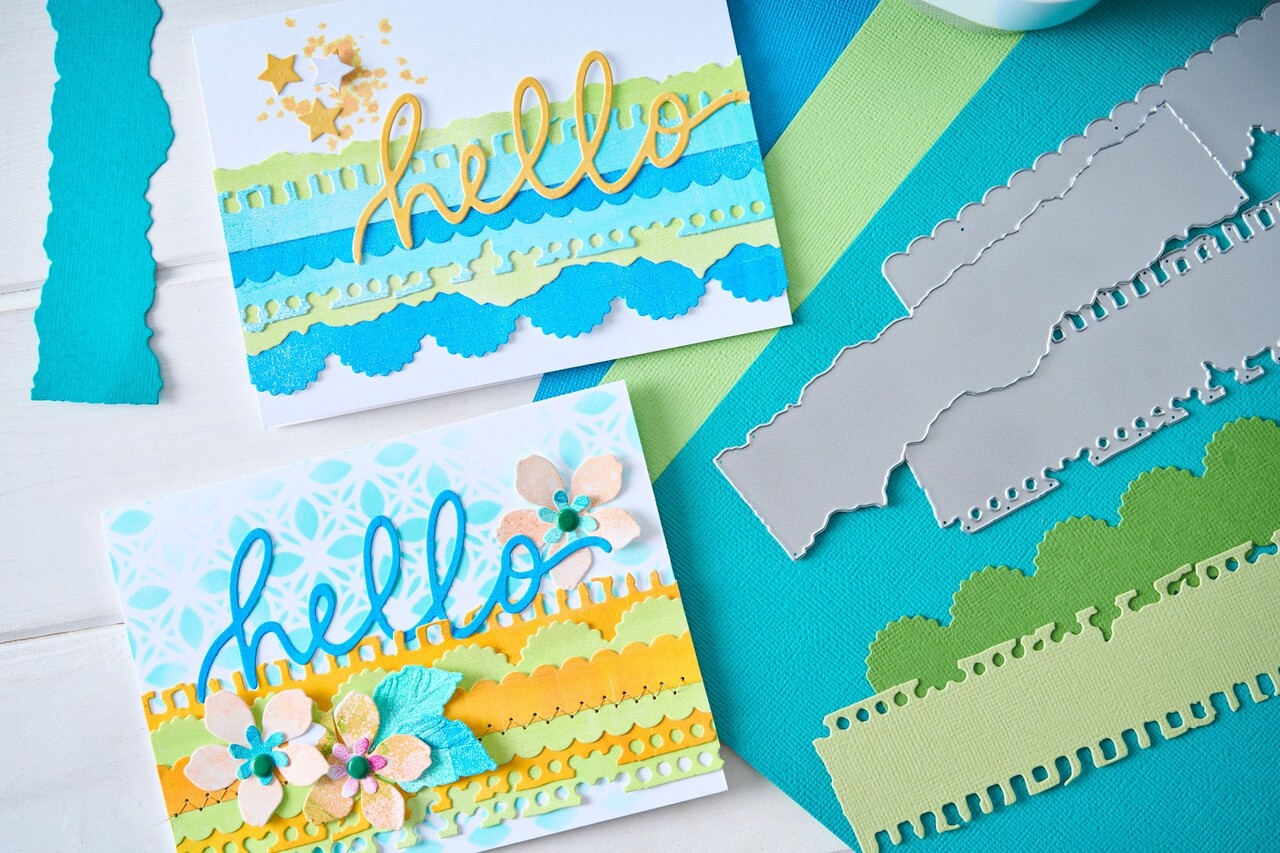 Sizzix Thinlits Die by Vicki Boutin Double Edgers (3pcs) (667072) Sizzix Thinlits Die by Vicki Boutin Double Edgers (3pcs) (667072)