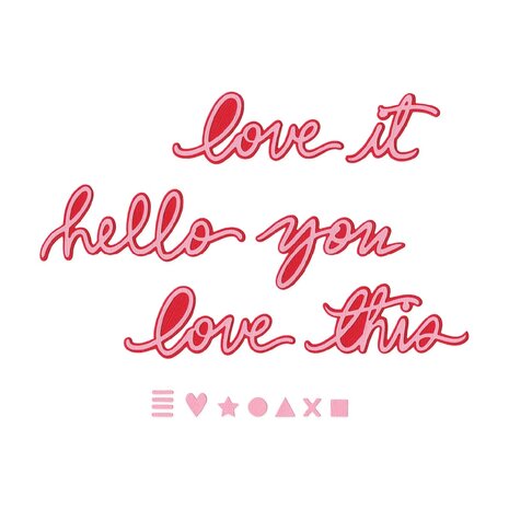 Sizzix Thinlits Die by Vicki Boutin Vicki Script #1 (17pcs) (667073) Sizzix Thinlits Die by Vicki Boutin Vicki Script #1 (17pcs) (667073)