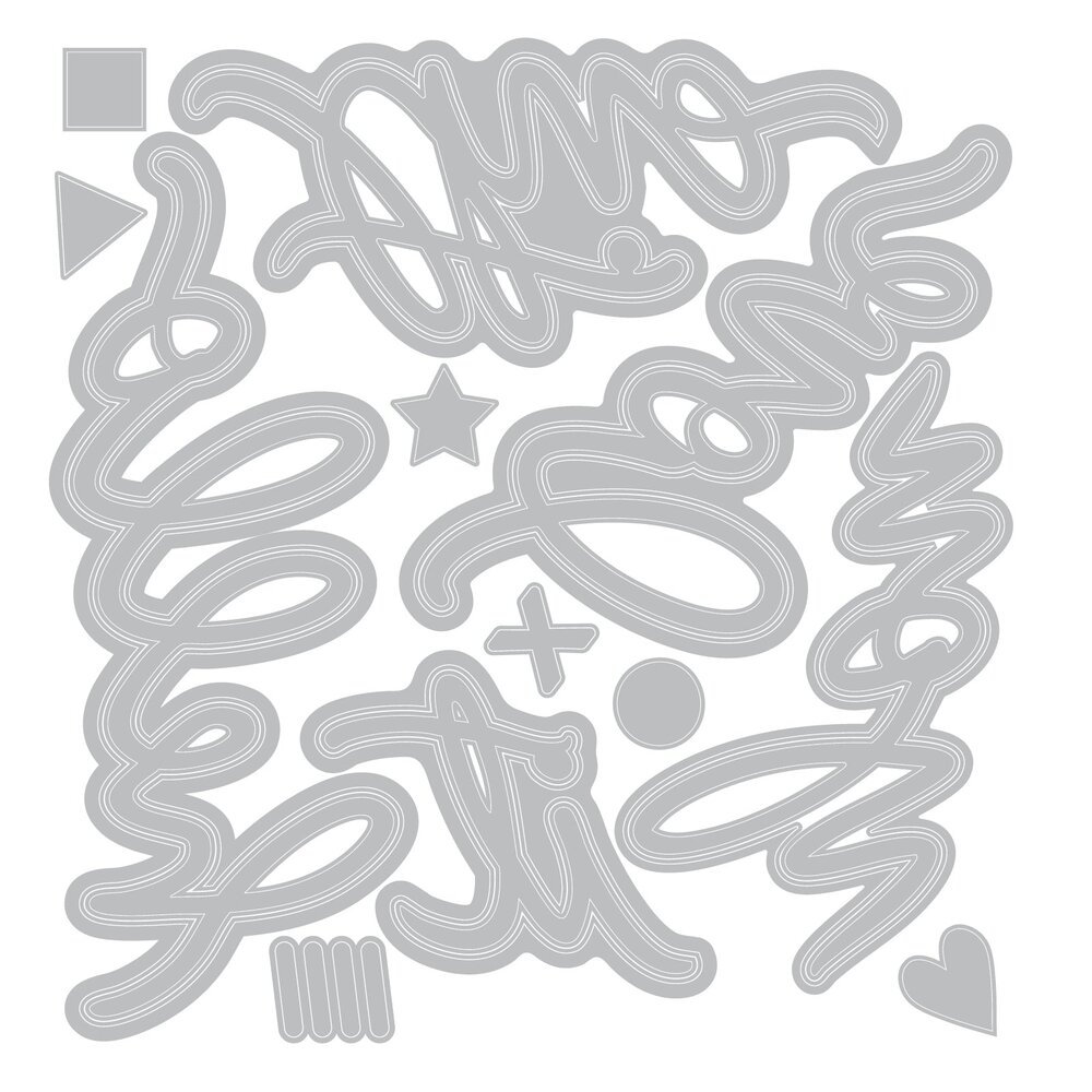 Sizzix Thinlits Die by Vicki Boutin Vicki Script #1 (17pcs) (667073) Sizzix Thinlits Die by Vicki Boutin Vicki Script #1 (17pcs) (667073)