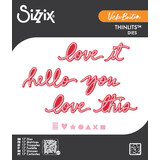 Sizzix Thinlits Die by Vicki Boutin Vicki Script #1 (17pcs) (667073)