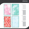 Sizzix Stencil A5 by Vicki Boutin Buildables Backgrounds #1 (4pcs) (667070) Sizzix Stencil A5 by Vicki Boutin Buildables Backgrounds #1 (4pcs) (667070)