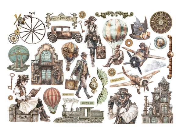 Stamperia Voyages Fantastiques Ephemera (33pcs) (DFLCT75)
