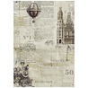Stamperia Voyages Fantastiques A4 Rice Paper Sepia Background (6pcs) (DFSA41102)