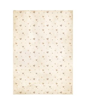 Stamperia Baby A4 Rice Paper Hearts Pattern (6pcs) (DFSA41092)