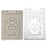 Stamperia Baby A5 Silicon Mould Frames and Hearts (KACMA602)