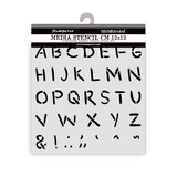 Stamperia Baby Thick Stencil 12x12cm Alphabet (KSTDS70)