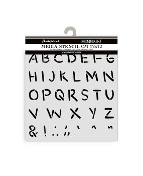 Stamperia Baby Thick Stencil 12x12cm Alphabet (KSTDS70)