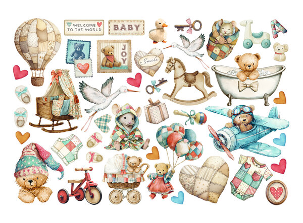 Stamperia Baby Ephemera (42pcs) (DFLCT73)