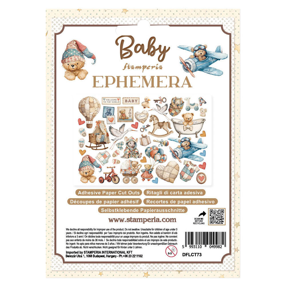 Stamperia Baby Ephemera (42pcs) (DFLCT73)