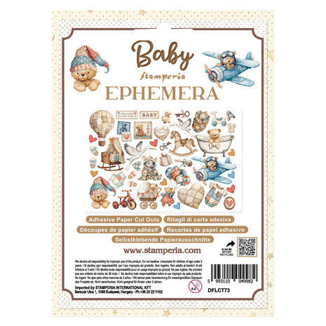 Stamperia Baby Ephemera (42pcs) (DFLCT73)
