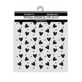 Stamperia Family Thick Stencil 12x12cm Heart Texture (KSTDS68)