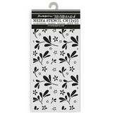 Stamperia Family Thick Stencil 12x25cm Big Flower Pattern (KSTDL143)