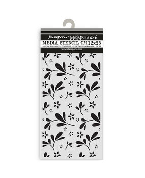 Stamperia Family Thick Stencil 12x25cm Big Flower Pattern (KSTDL143)