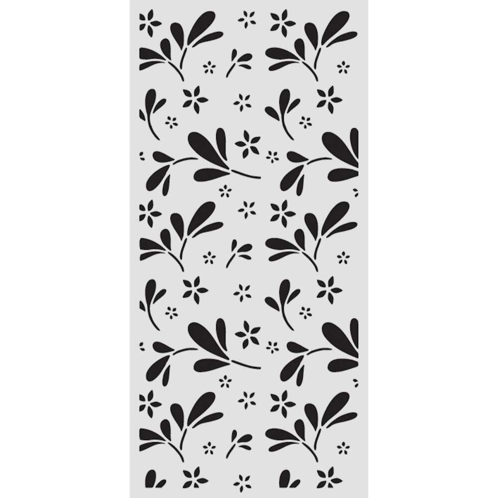 Stamperia Family Thick Stencil 12x25cm Big Flower Pattern (KSTDL143)