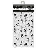 Stamperia Family Thick Stencil 12x25cm Small Flower Pattern (KSTDL142)