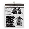 Stamperia Family Thick Stencil 20x25cm House and Mice (KSTD196)