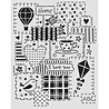 Stamperia Family Thick Stencil 20x25cm Patchwork (KSTD197)