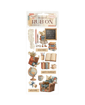 Stamperia Family Rub-On 8,33x2,36 Inch Happy Moments (DFLRB216)