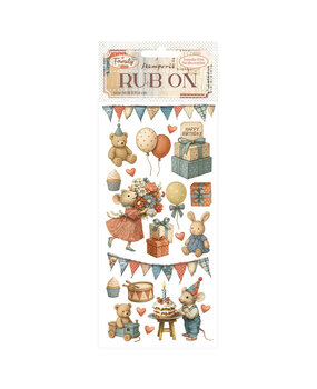 Stamperia Family Rub-On 8,33x2,36 Inch Party (DFLRB215)