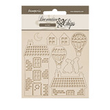 Stamperia Family Decorative Chips House and Balloons (SCB281)