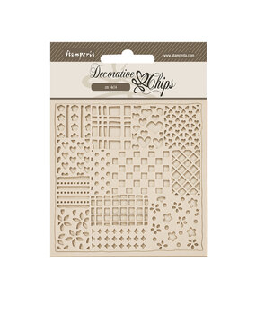 Stamperia Family Decorative Chips Patchwork Pattern (SCB280)