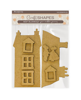 Stamperia Family MDF Crafty Shapes Blanks House and Mice (KLSM76)