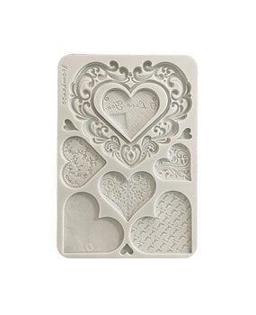 Stamperia Family A5 Silicon Mould Hearts (KACMA600)