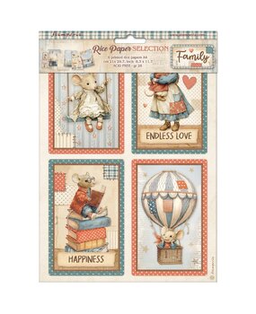 Stamperia Family A4 Rice Paper Selection (6pcs) (DFSA4XFL) Stamperia Family A4 Rice Paper Selection (6pcs) (DFSA4XFL)
