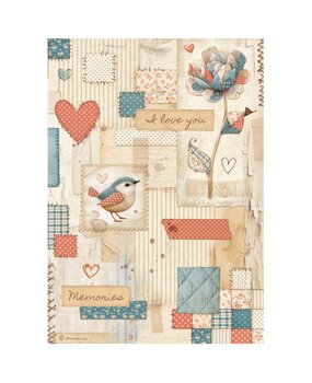Stamperia Family A4 Rice Paper Patchwork (6pcs) (DFSA41087)