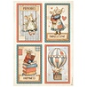 Stamperia Family A4 Rice Paper 4 Cards (6pcs) (DFSA41083)